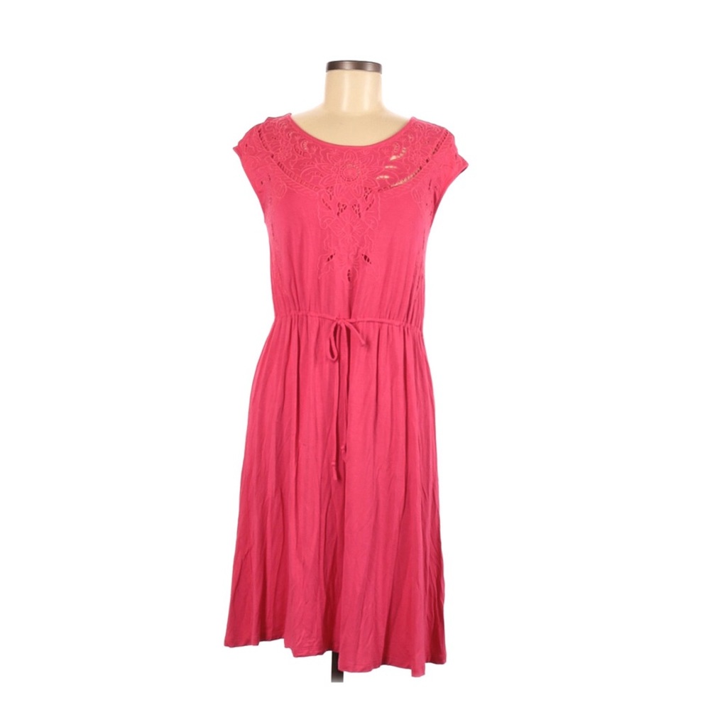 *2 FOR $10* Spense Cut Out Top Tie Waist Dress Pink/Coral